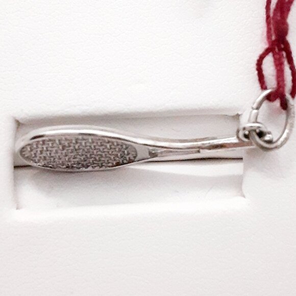 NEW Sterling Silver Racquet Charm .4 grams - Picture 4 of 6